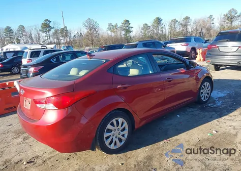 2013 Hyundai Elantra Gls/Limited from USA, damaged, VIN 5NPDH4AE5DH185182